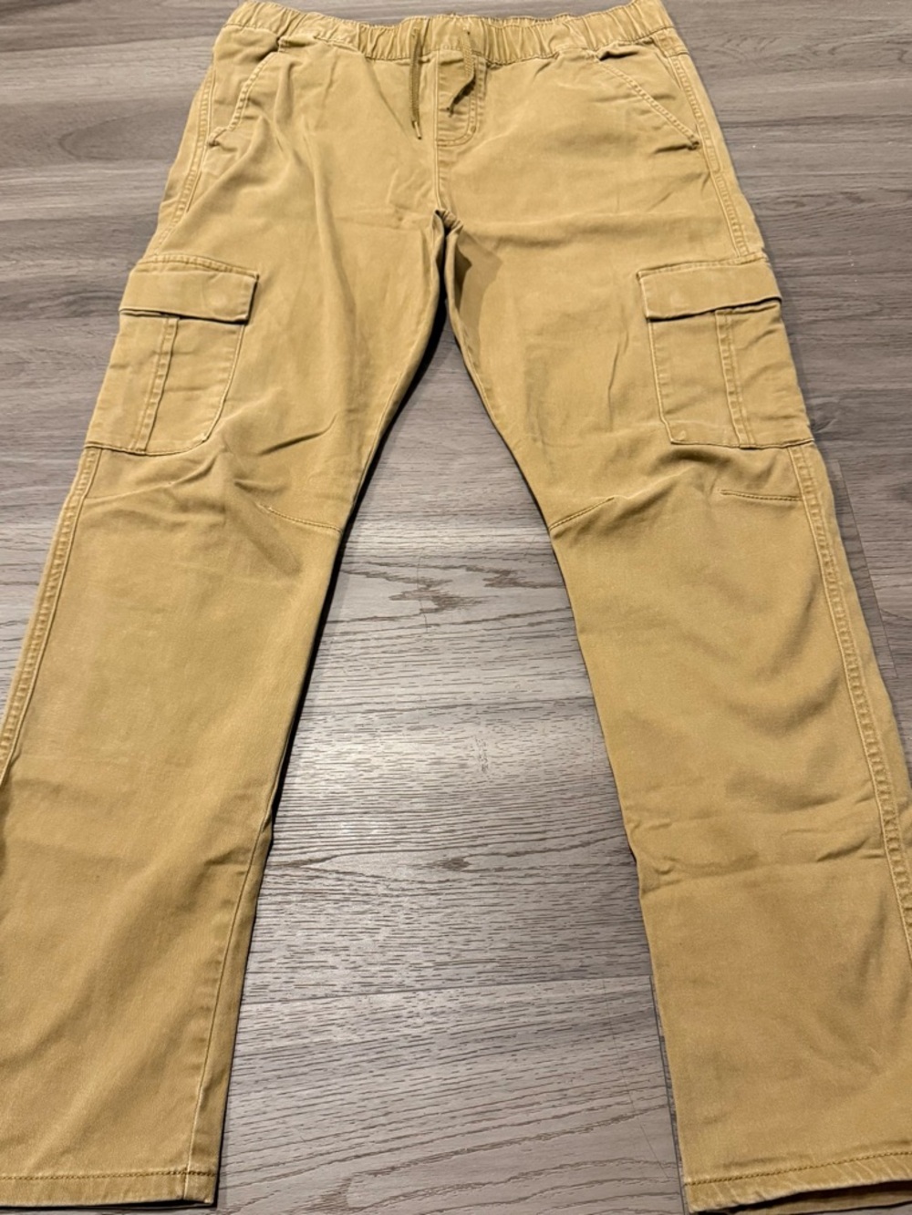 Cat & Jack Tan Cargo Pants with Elastic Waist